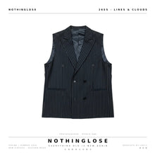 將圖片載入圖庫檢視器 “Nothing Lose” Unisex Strip Blazer - Vest
