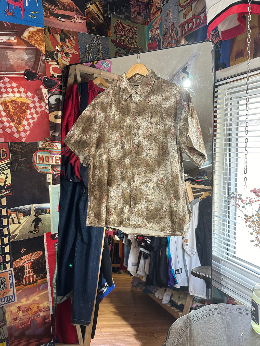 Sh468 Vintage Totem Shirt XL